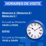 FICHE HORAIRES DE VISITES